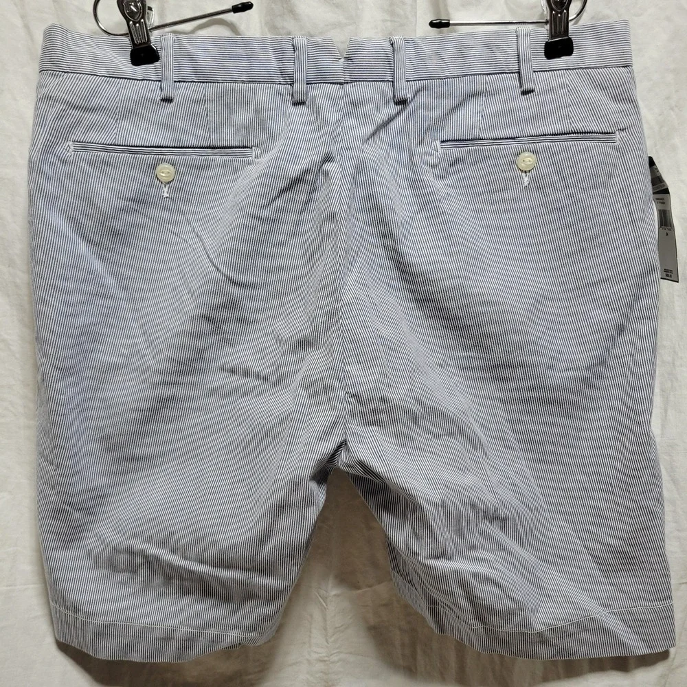 Polo Ralph Lauren‎ Shorts Mens Size 34 Blue White Stripe 100% Cotton NWT